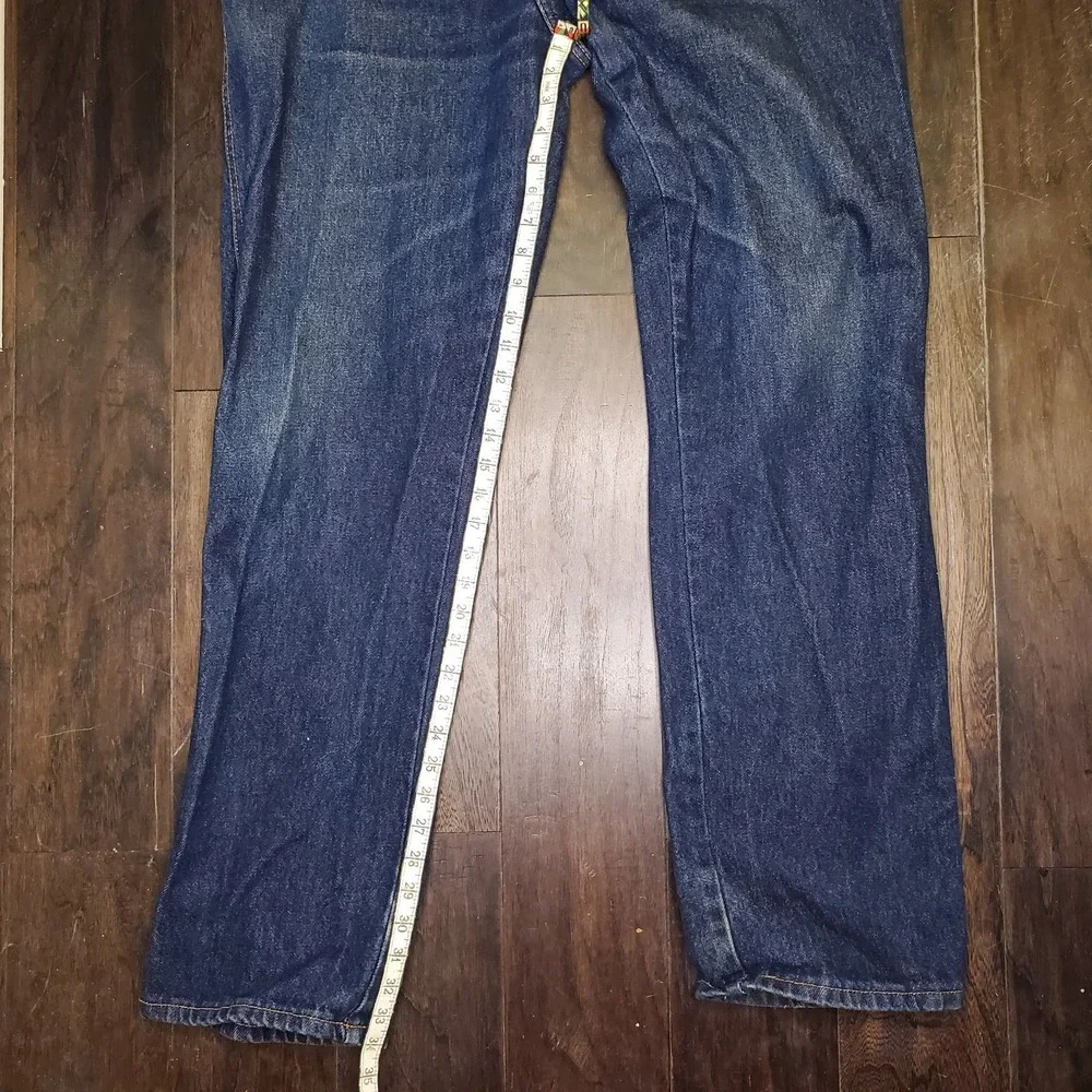 Dickies Jeans Mens 38x34 Straight Fit Blue Denim Workwear Classic Durable